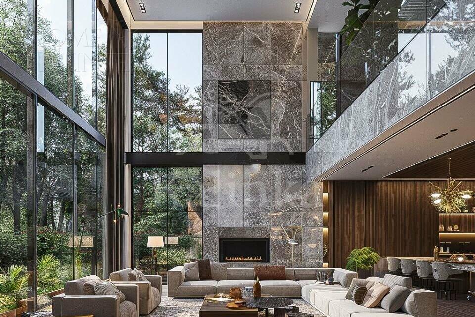 2-этажный коттедж 730 м² без отделки