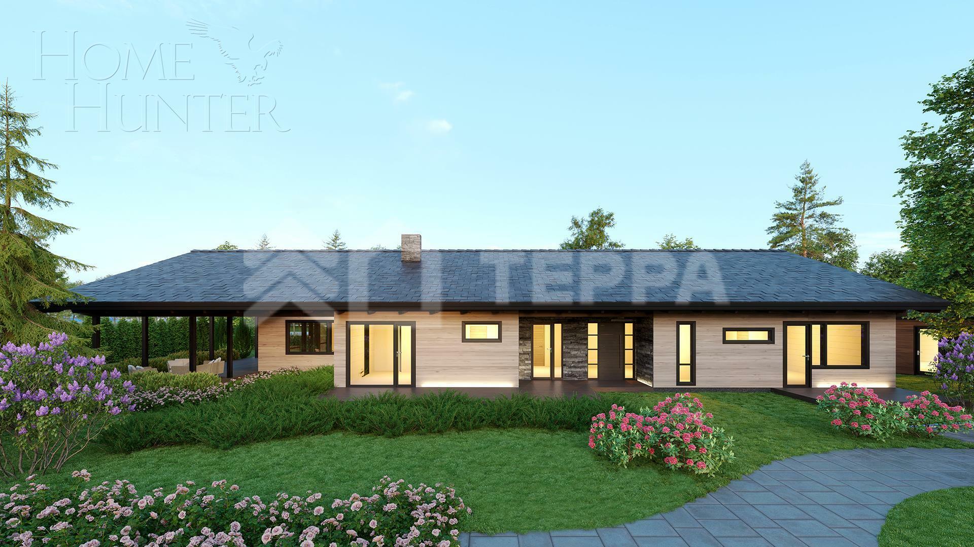 1-этажный коттедж 362 м² с отделкой