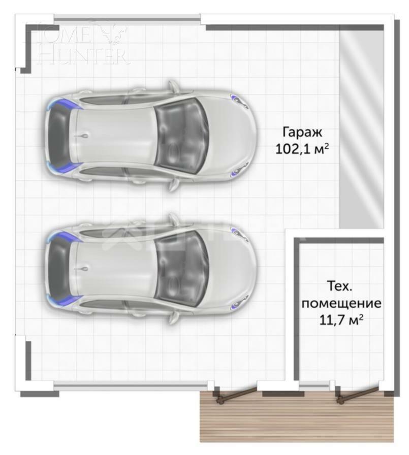 1-этажный коттедж 362 м² с отделкой