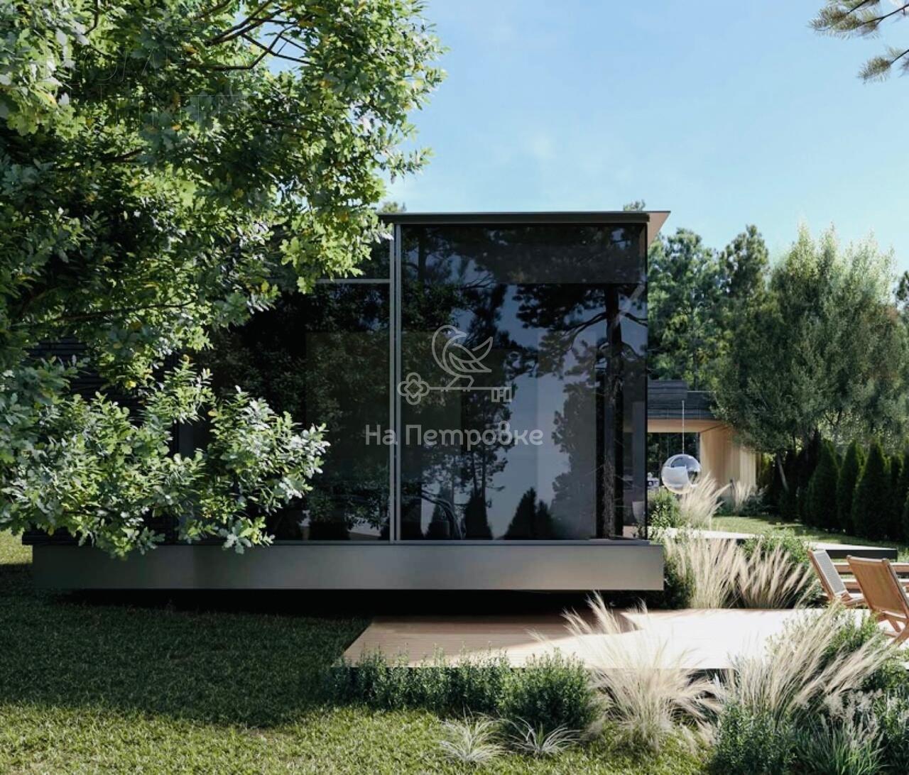 1-этажный коттедж 308.7 м² без отделки