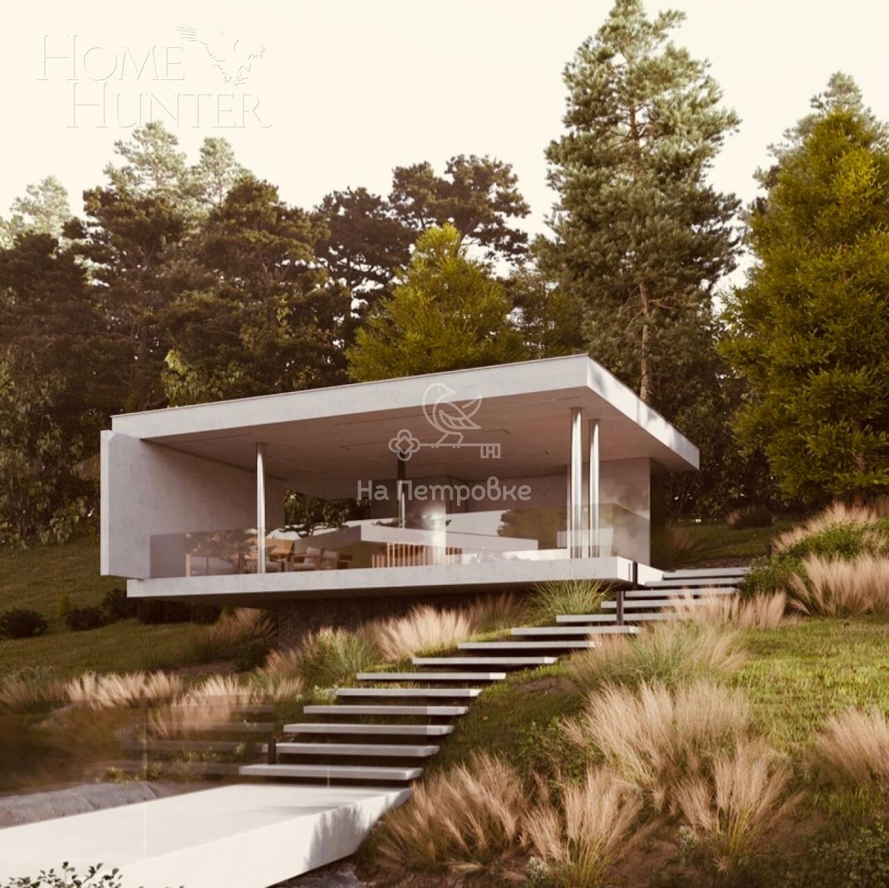 2-этажный коттедж 584 м² без отделки