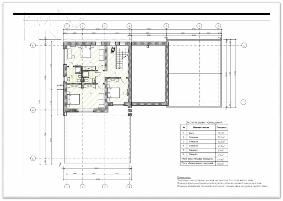 2-этажный коттедж 450 м² с отделкой