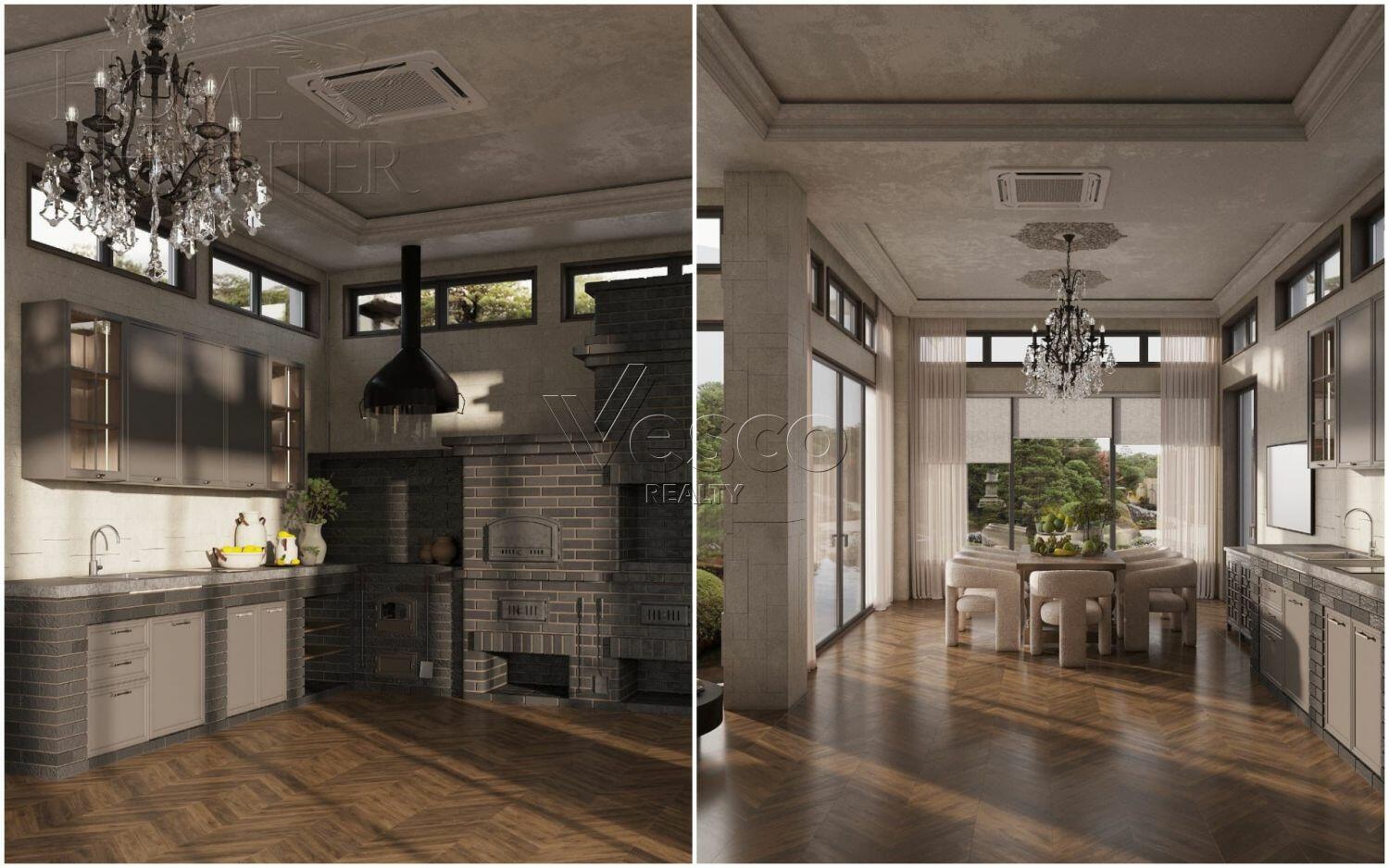 2-этажный коттедж 850 м² с отделкой