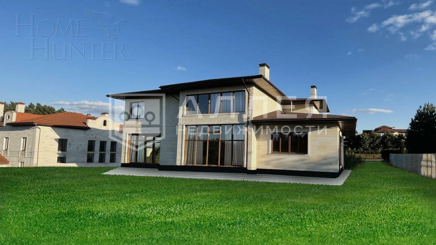 2-этажный коттедж 370 м² без отделки