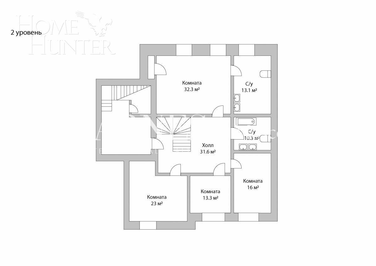3-УРОВНЕВЫЙ ПЕНТХАУС С ОТДЕЛКОЙ 379 М² НА 7 ЭТАЖЕ