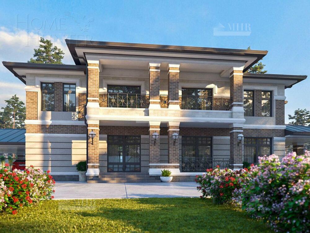 2-этажный коттедж 625 м² без отделки