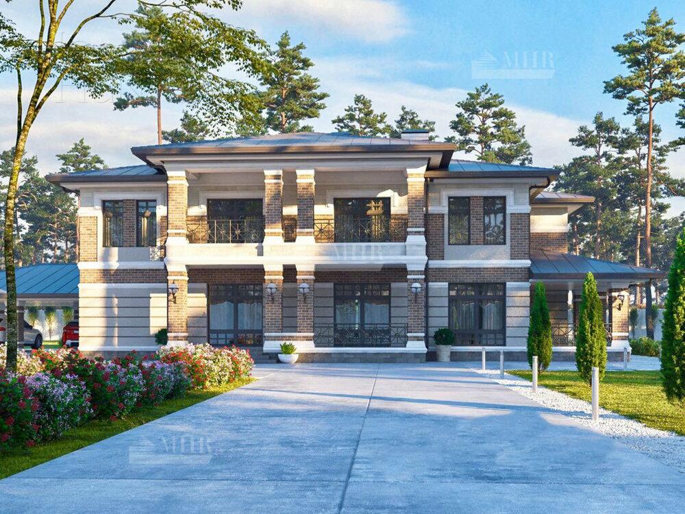 2-этажный коттедж 625 м² без отделки