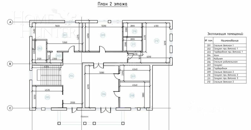 2-этажный коттедж 625 м² без отделки