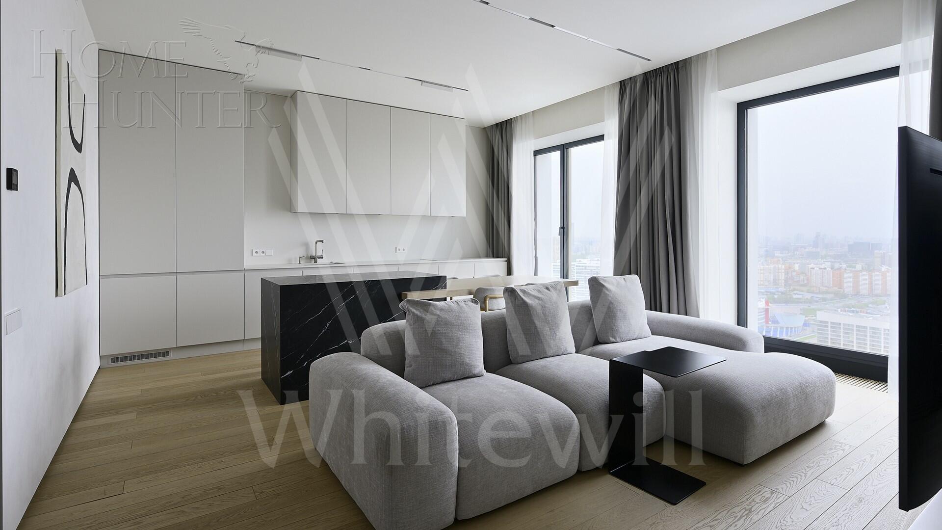 3-КОМН. КВАРТИРА С ОТДЕЛКОЙ 98 М² НА 35 ЭТАЖЕ