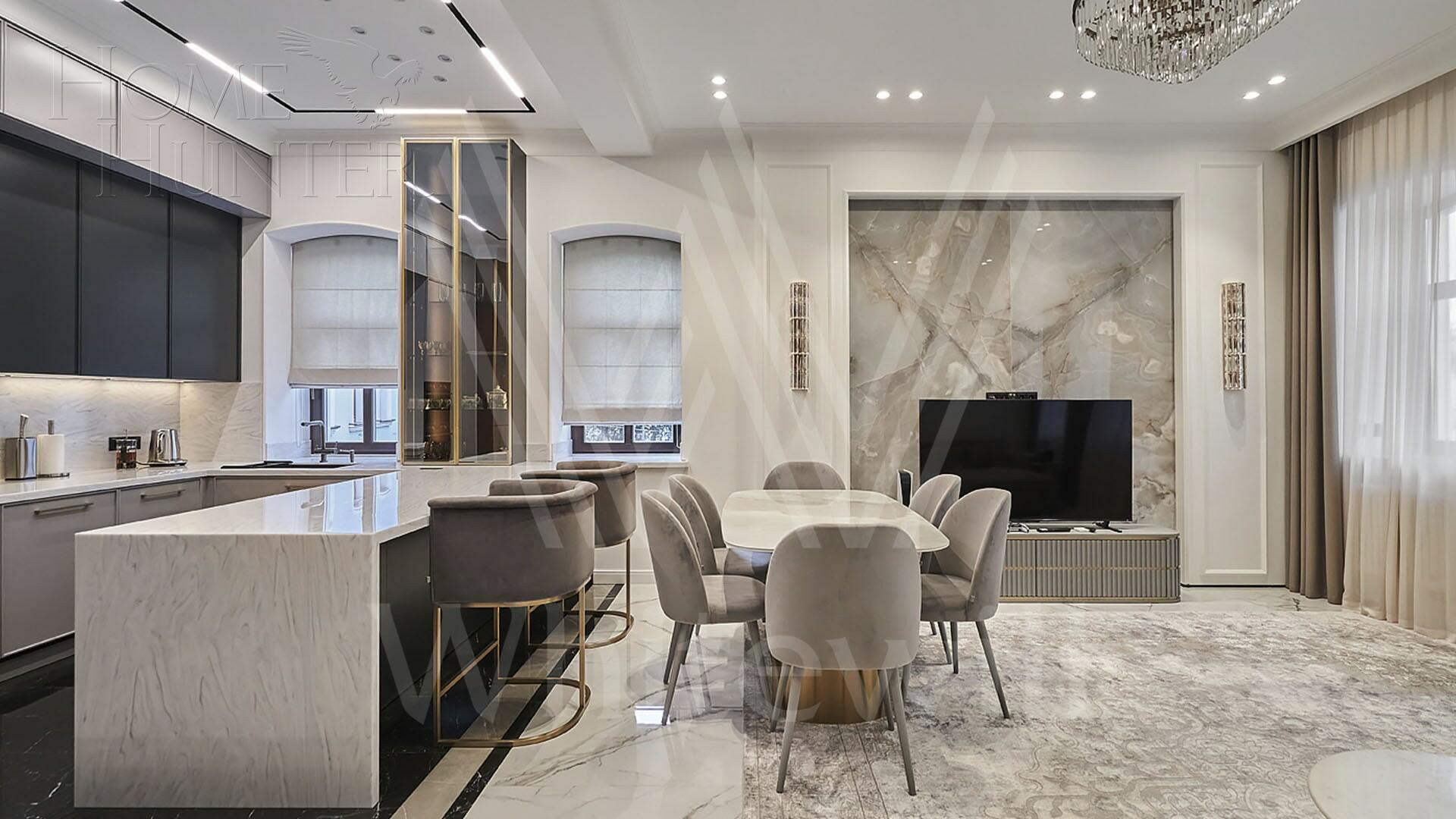 3-КОМН. АПАРТАМЕНТЫ С ОТДЕЛКОЙ 125.5 М² НА 3 ЭТАЖЕ