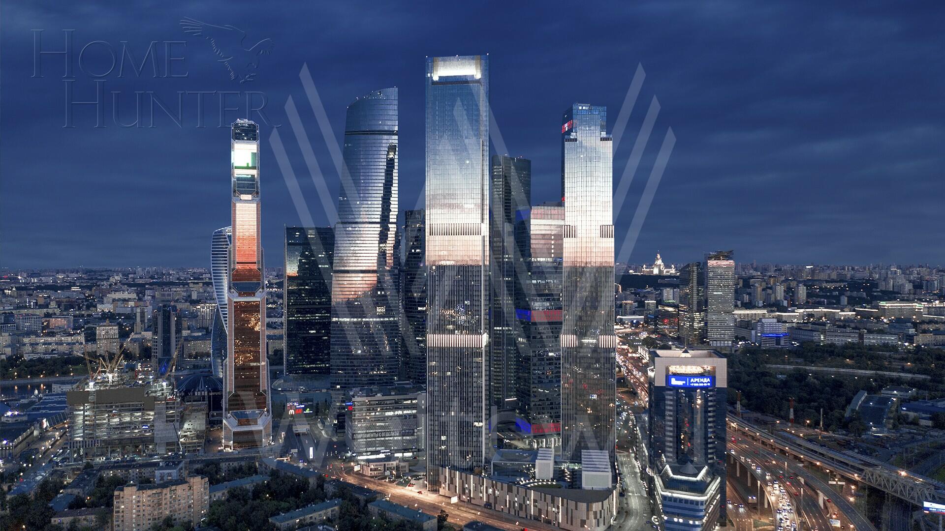 1-КОМН. АПАРТАМЕНТЫ С ОТДЕЛКОЙ 79 М² НА 71 ЭТАЖЕ