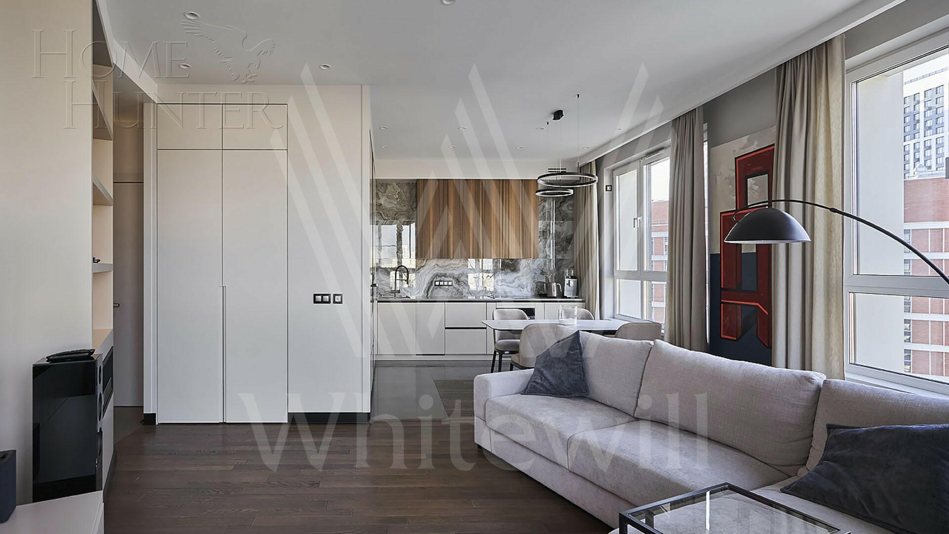 3-КОМН. КВАРТИРА С ОТДЕЛКОЙ 88 М² НА 23 ЭТАЖЕ