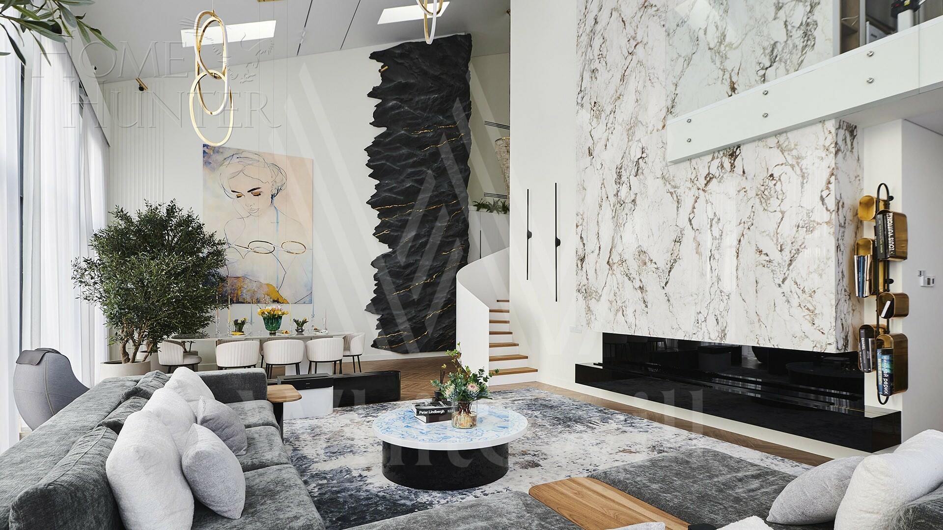 2-УРОВНЕВАЯ КВАРТИРА С ОТДЕЛКОЙ 245 М² НА 5 ЭТАЖЕ