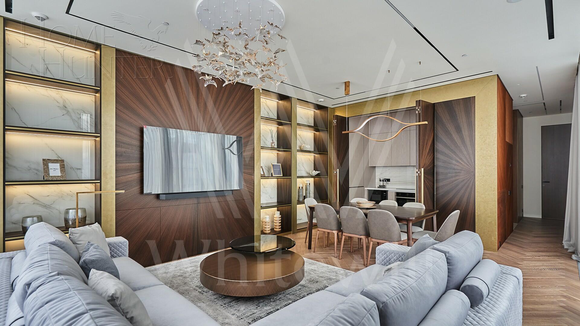 3-КОМН. АПАРТАМЕНТЫ С ОТДЕЛКОЙ 113 М² НА 69 ЭТАЖЕ