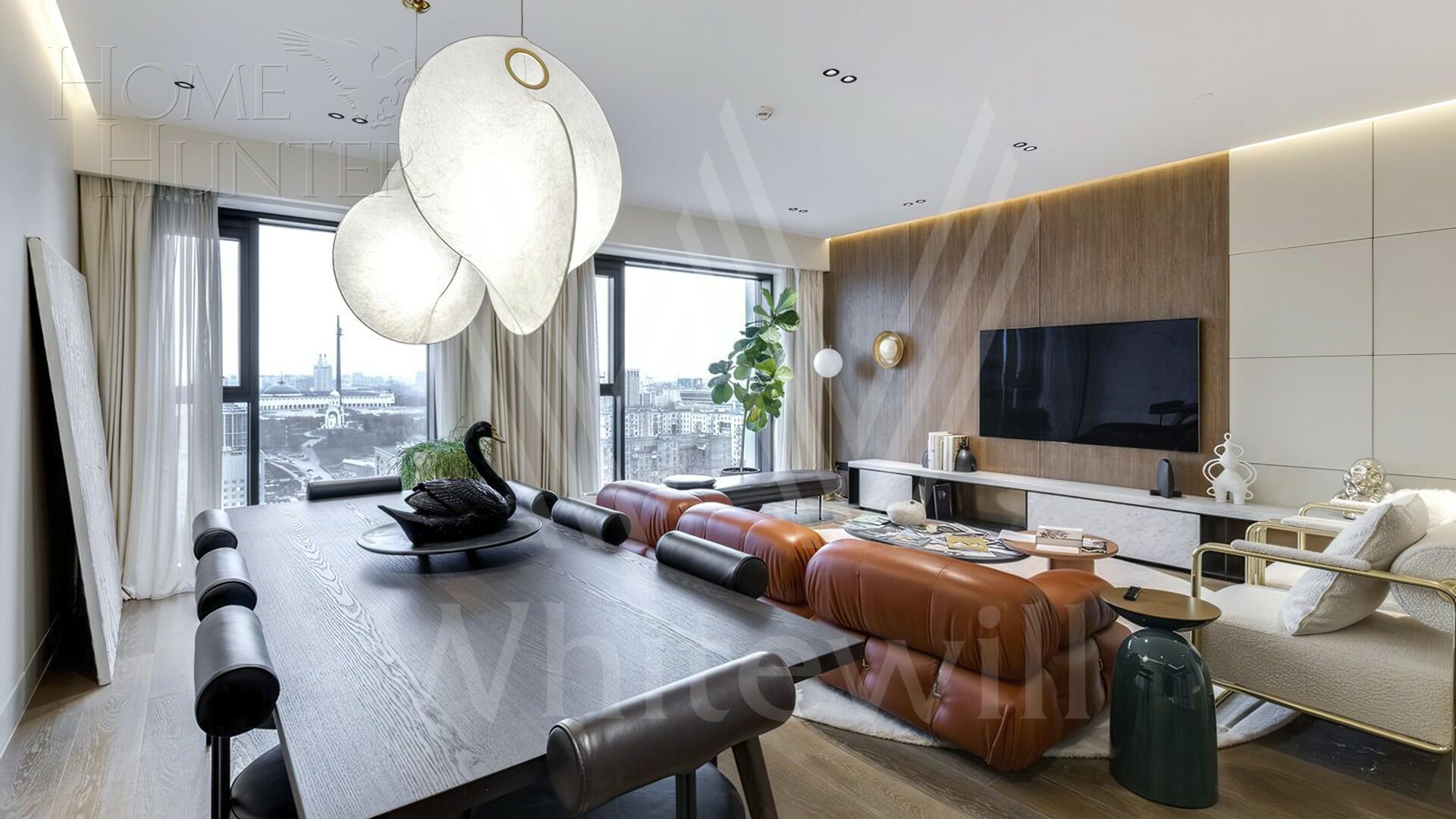 3-КОМН. АПАРТАМЕНТЫ С ОТДЕЛКОЙ 128.2 М² НА 18 ЭТАЖЕ