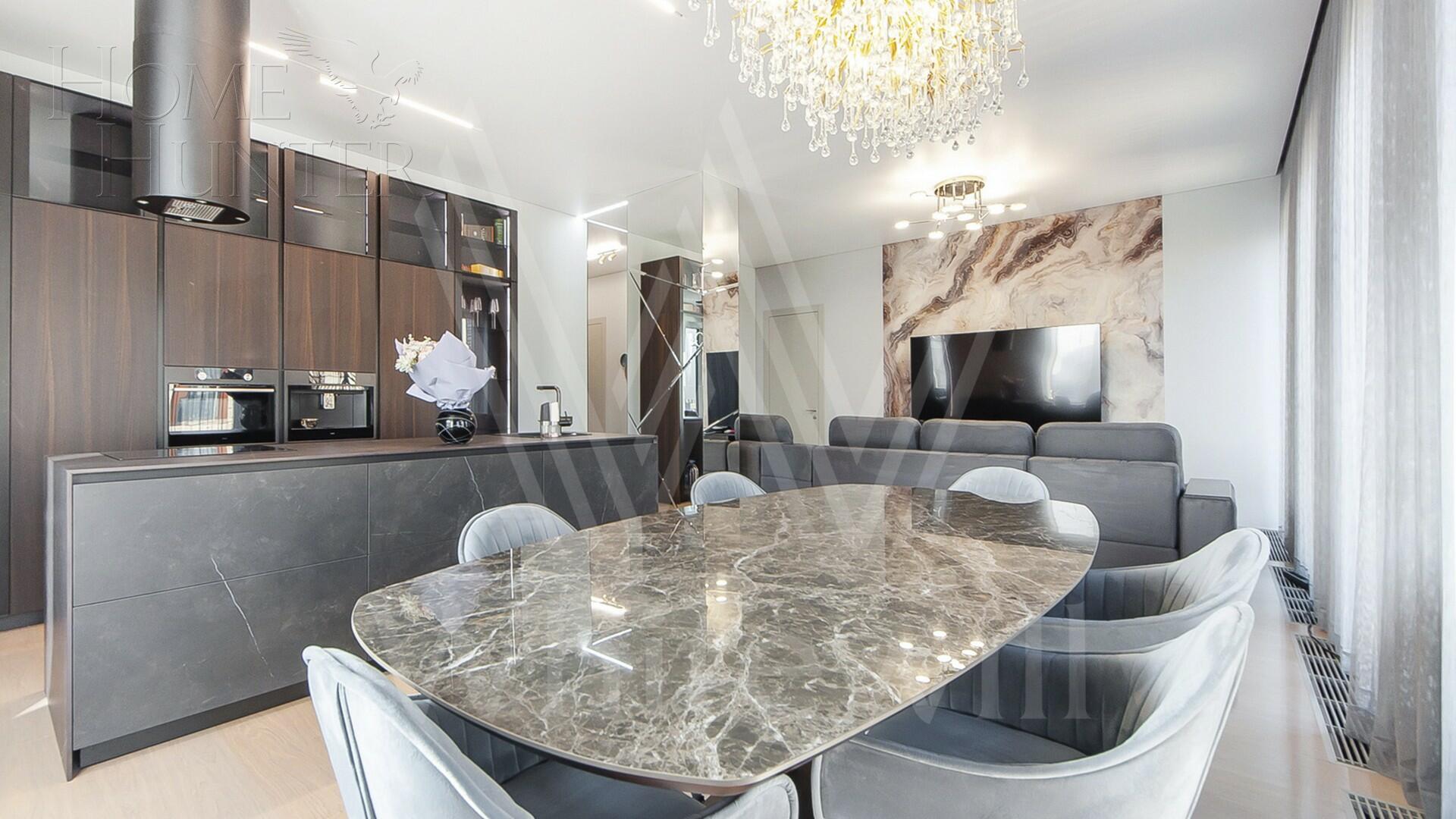 3-КОМН. КВАРТИРА С ОТДЕЛКОЙ 124 М² НА 12 ЭТАЖЕ