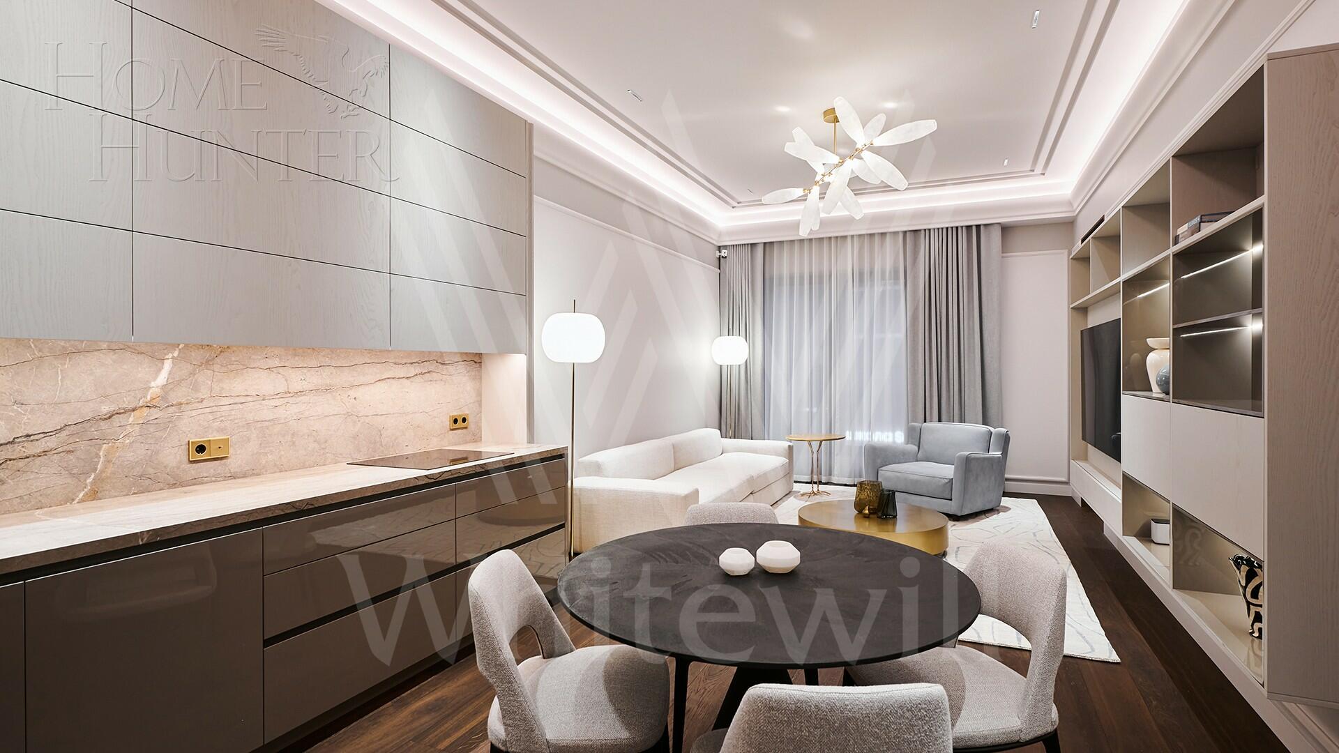 2-КОМН. АПАРТАМЕНТЫ С ОТДЕЛКОЙ 85 М² НА 2 ЭТАЖЕ