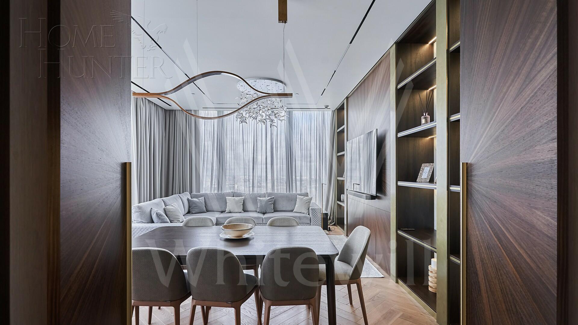 3-КОМН. АПАРТАМЕНТЫ С ОТДЕЛКОЙ 113 М² НА 69 ЭТАЖЕ