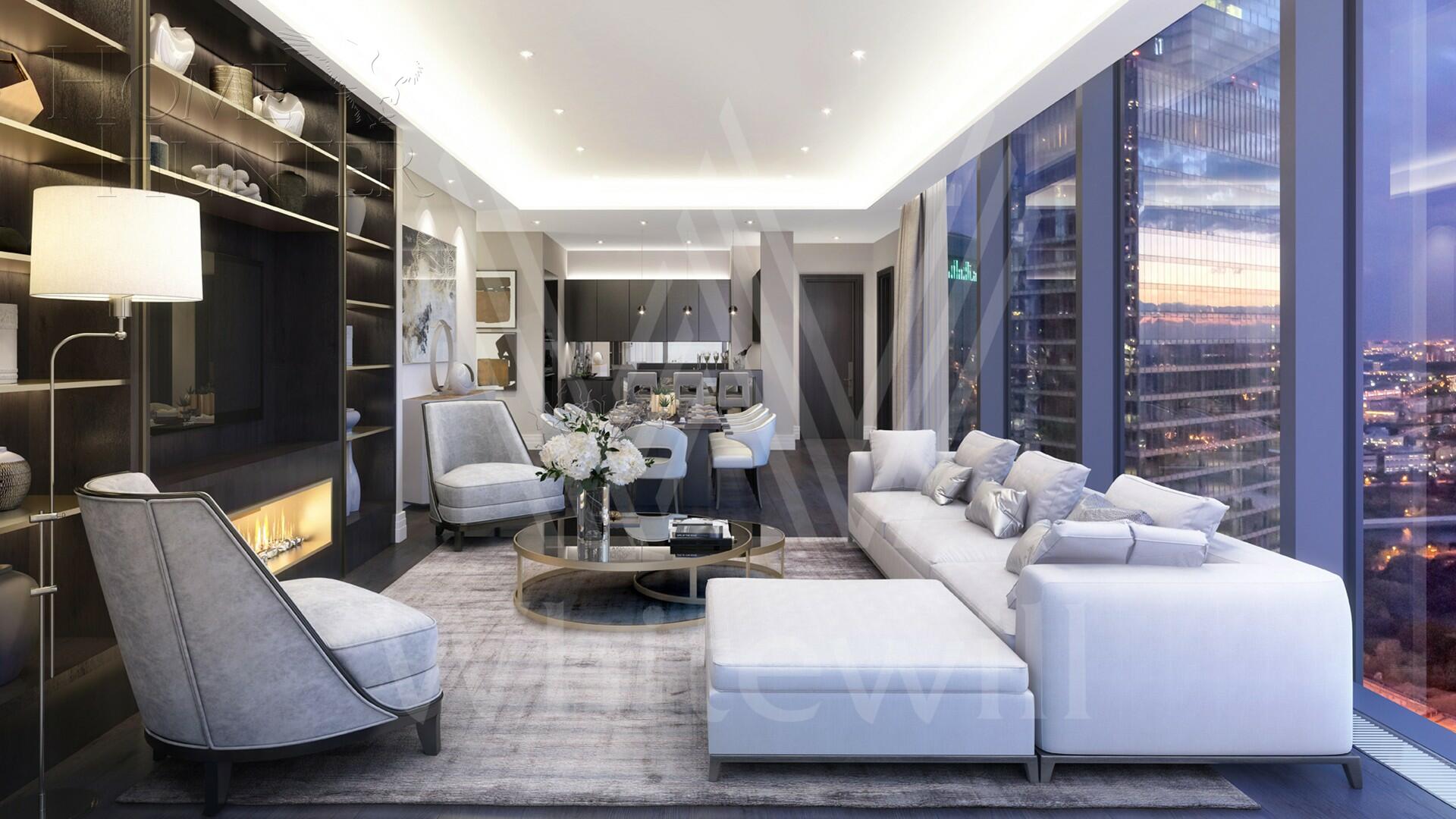 2-КОМН. АПАРТАМЕНТЫ С ОТДЕЛКОЙ 61.2 М² НА 24 ЭТАЖЕ