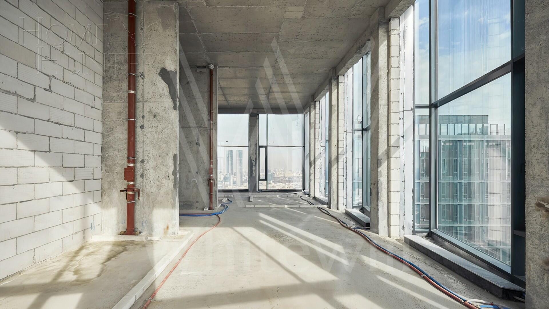 4-КОМН. КВАРТИРА БЕЗ ОТДЕЛКИ 165 М² НА 41 ЭТАЖЕ