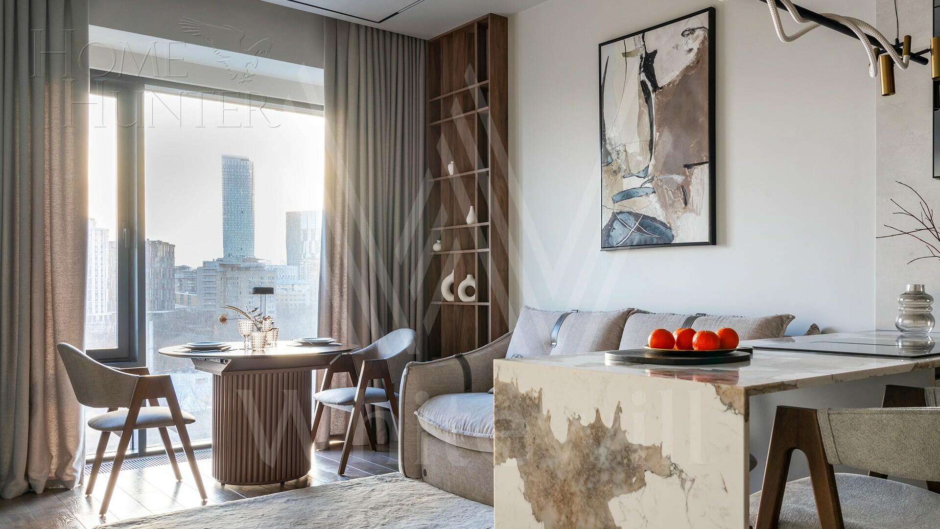 1-КОМН. КВАРТИРА С ОТДЕЛКОЙ 51 М² НА 10 ЭТАЖЕ