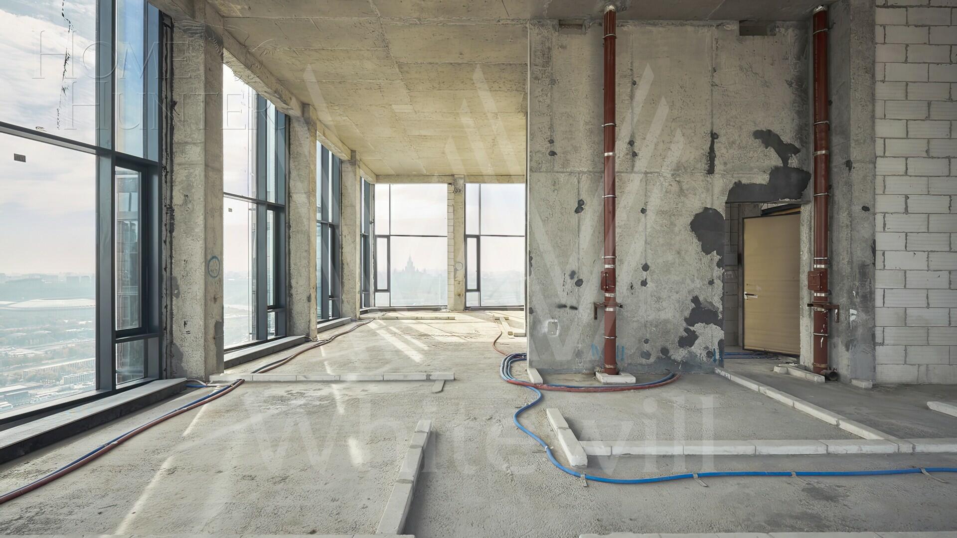 4-КОМН. КВАРТИРА БЕЗ ОТДЕЛКИ 165 М² НА 41 ЭТАЖЕ