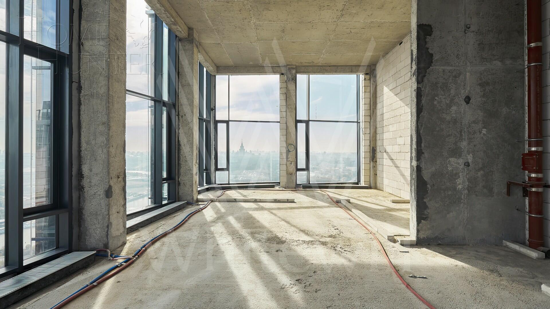 4-КОМН. КВАРТИРА БЕЗ ОТДЕЛКИ 165 М² НА 41 ЭТАЖЕ