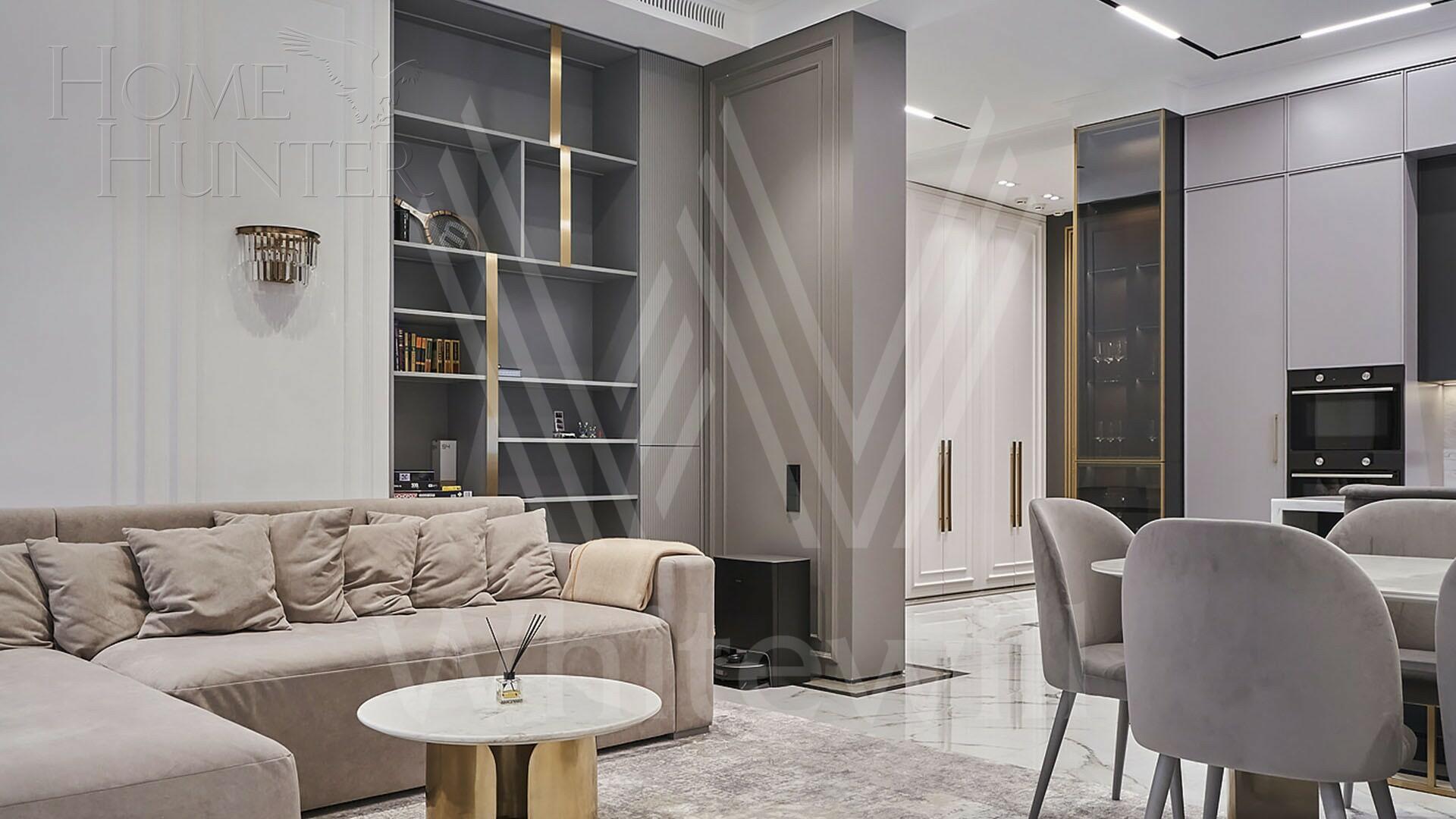 3-КОМН. АПАРТАМЕНТЫ С ОТДЕЛКОЙ 125.5 М² НА 3 ЭТАЖЕ