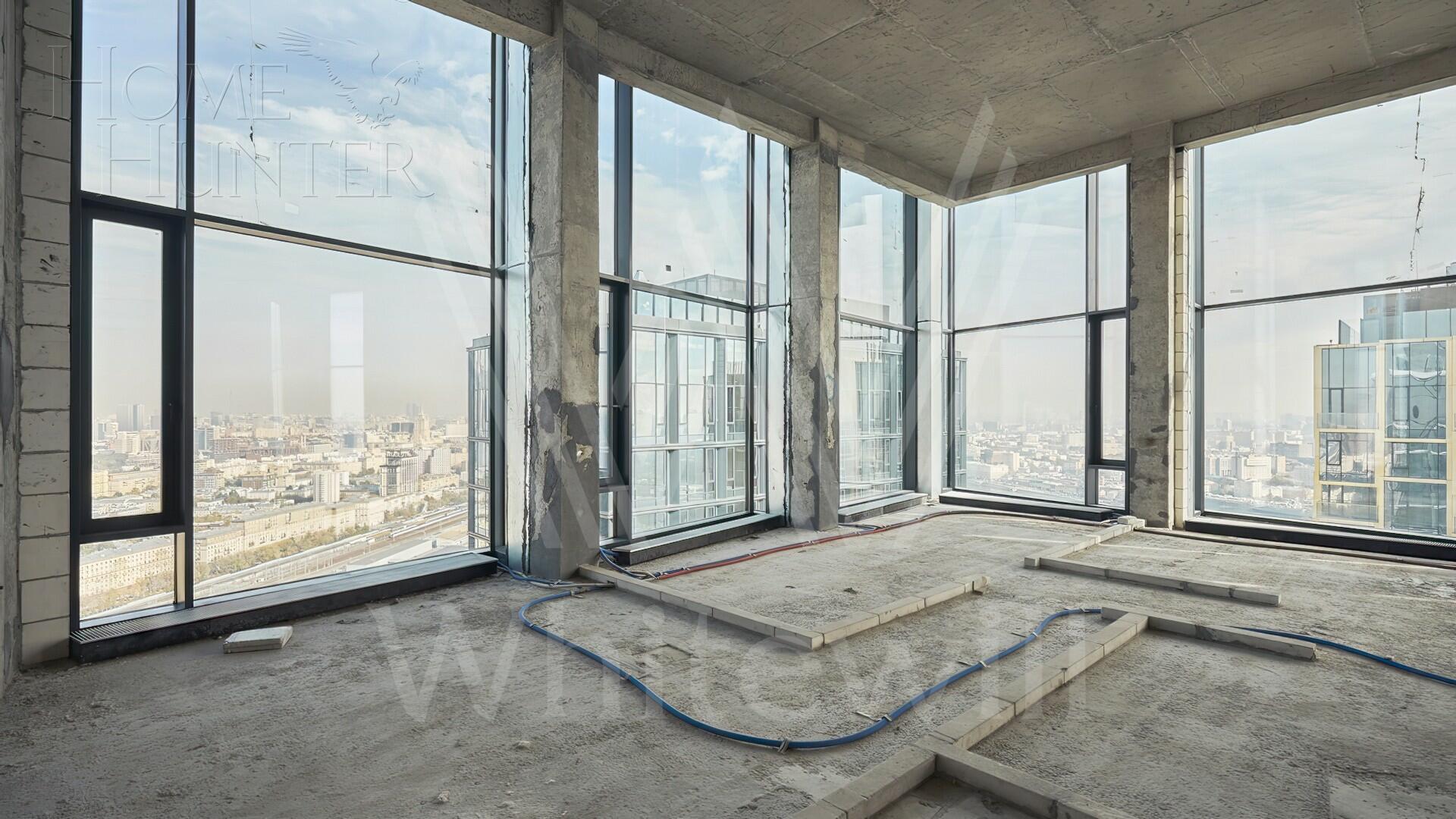 4-КОМН. КВАРТИРА БЕЗ ОТДЕЛКИ 165 М² НА 41 ЭТАЖЕ