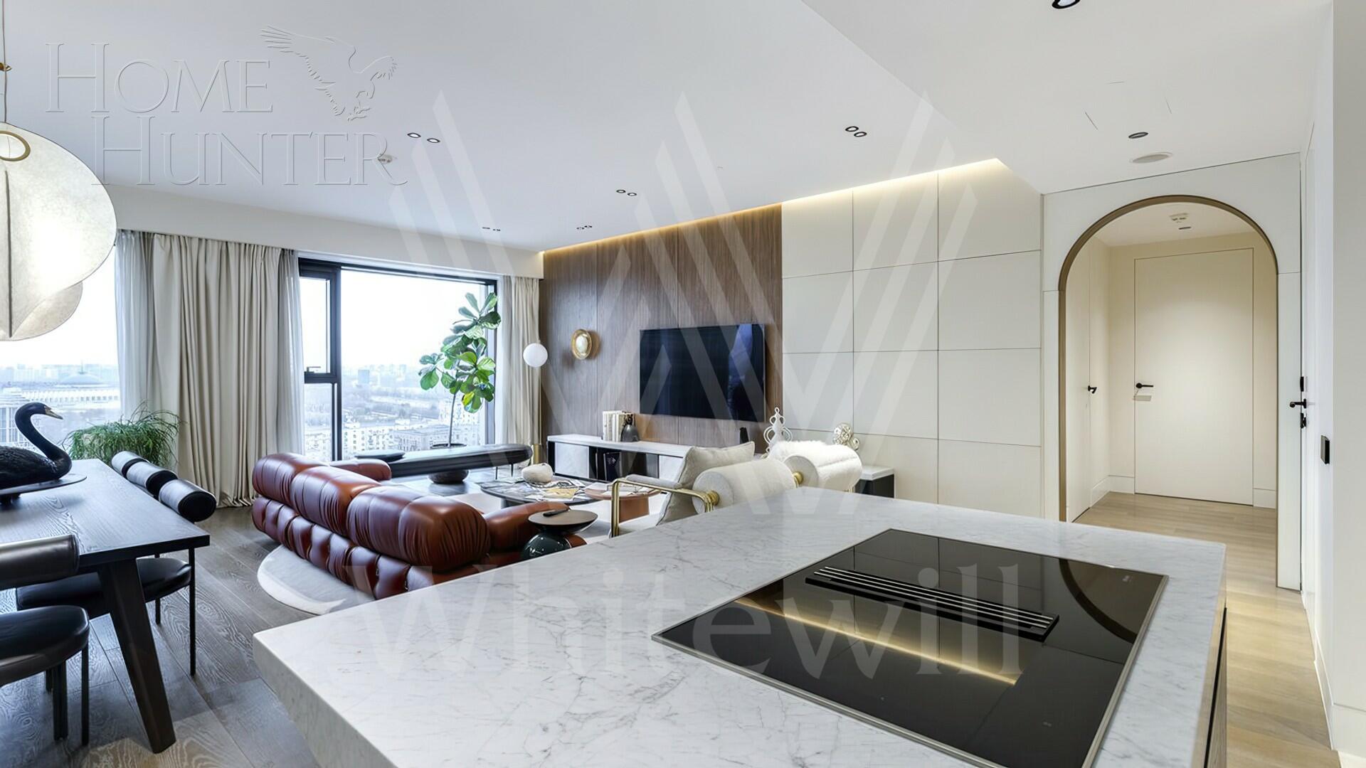3-КОМН. АПАРТАМЕНТЫ С ОТДЕЛКОЙ 128.2 М² НА 18 ЭТАЖЕ