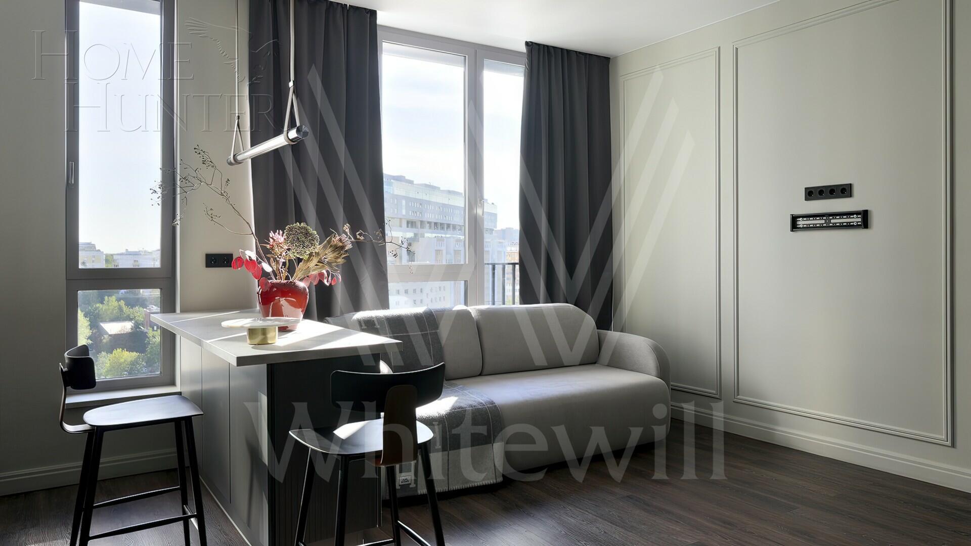 1-КОМН. КВАРТИРА С ОТДЕЛКОЙ 44 М² НА 14 ЭТАЖЕ