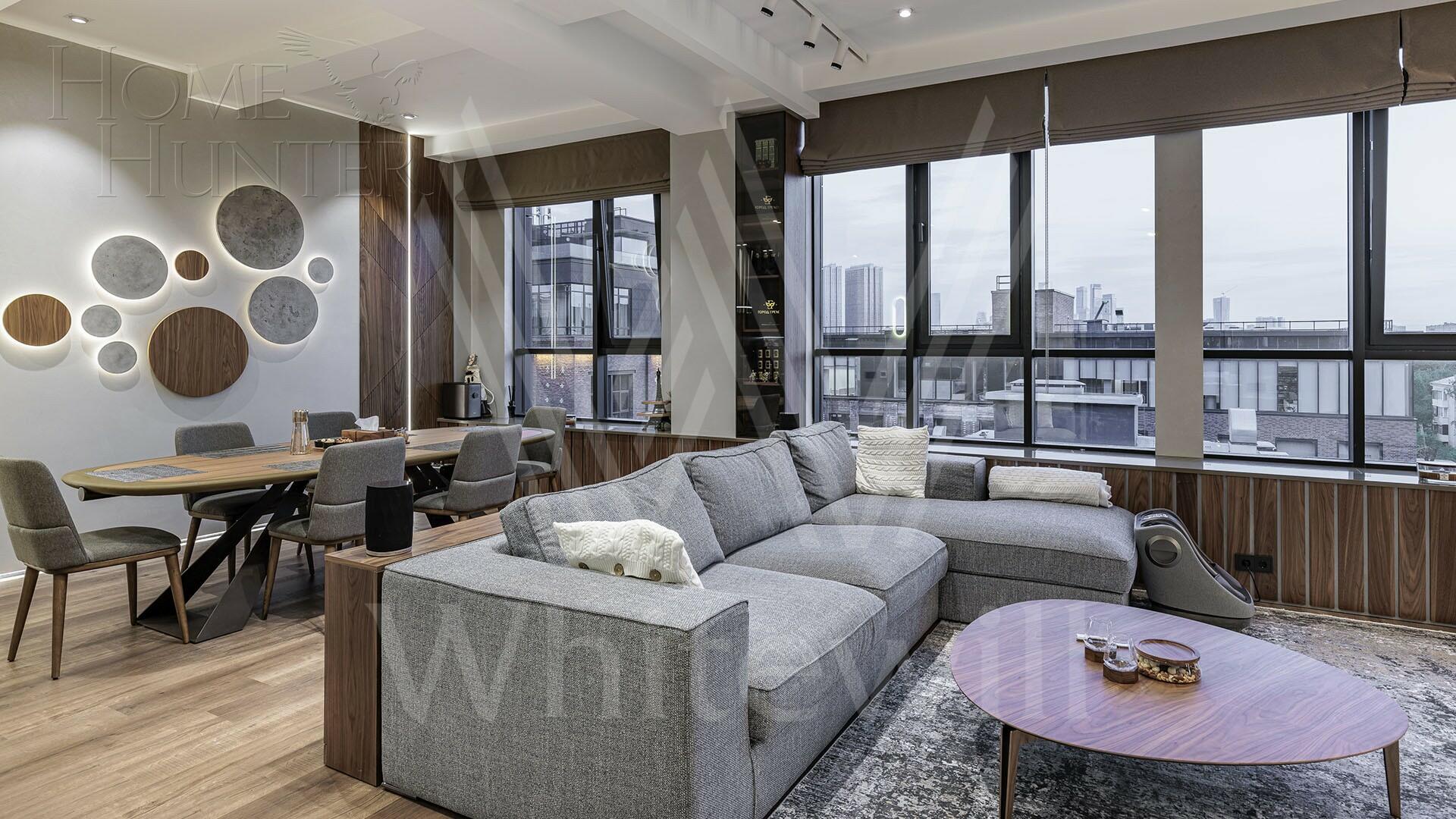 2-УРОВНЕВЫЕ АПАРТАМЕНТЫ С ОТДЕЛКОЙ 190 М² НА 7 ЭТАЖЕ