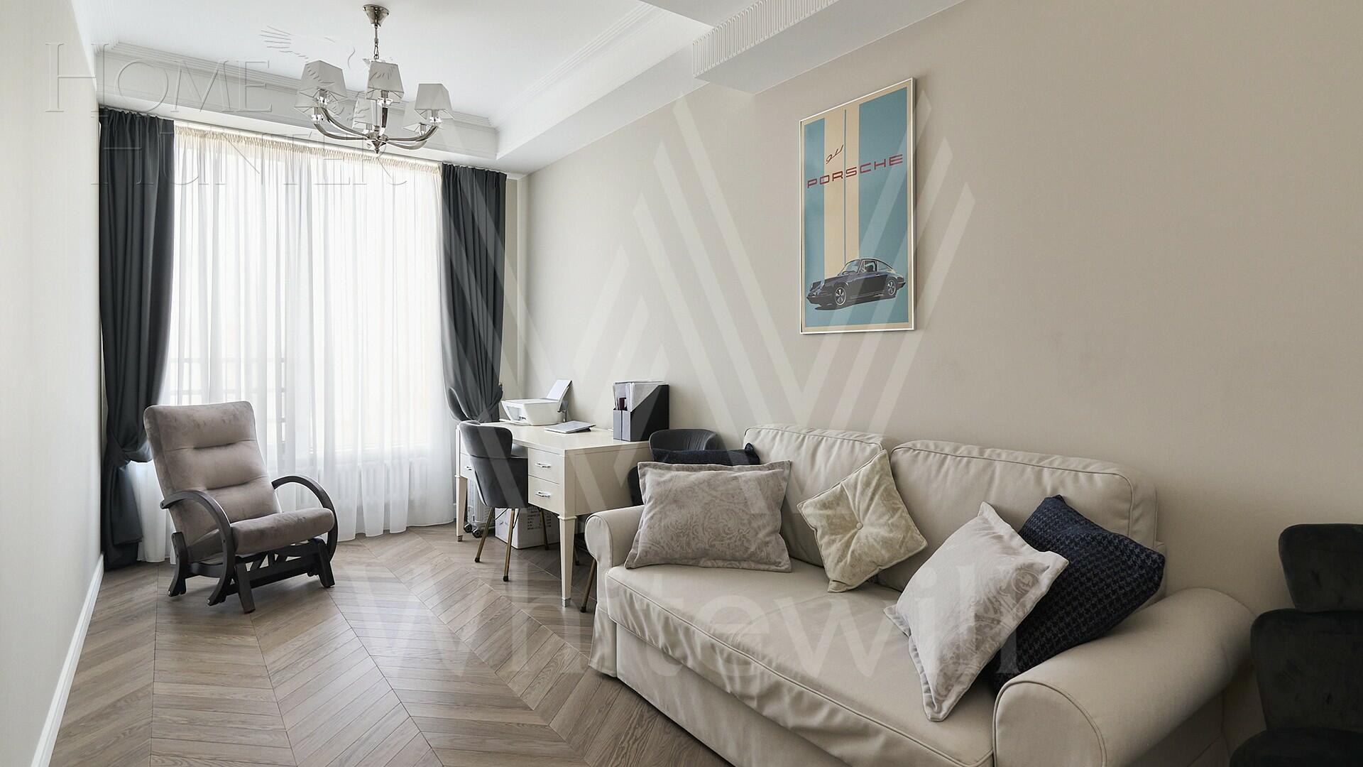 3-КОМН. АПАРТАМЕНТЫ С ОТДЕЛКОЙ 118 М² НА 9 ЭТАЖЕ