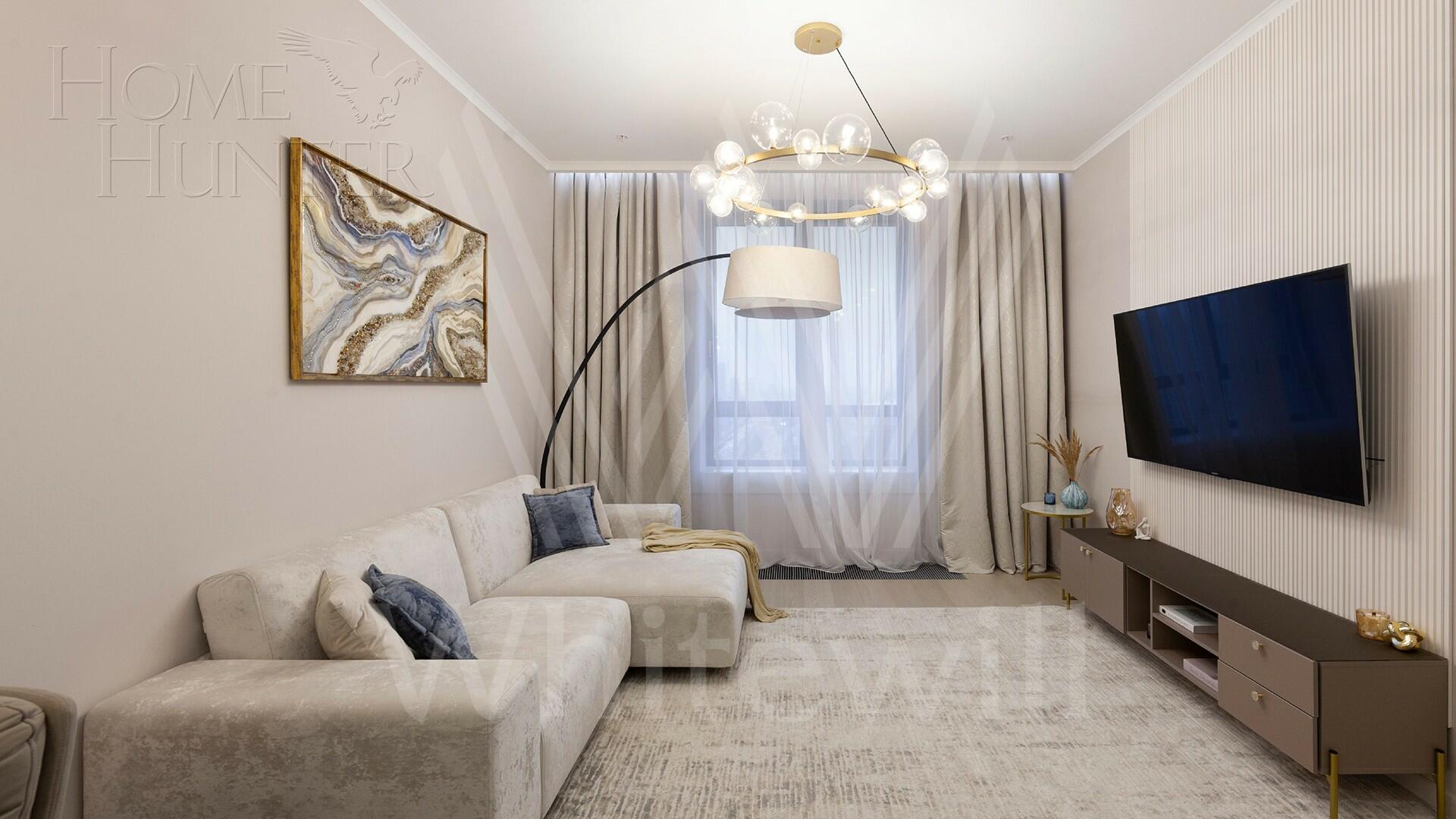 4-КОМН. АПАРТАМЕНТЫ С ОТДЕЛКОЙ 124 М² НА 21 ЭТАЖЕ