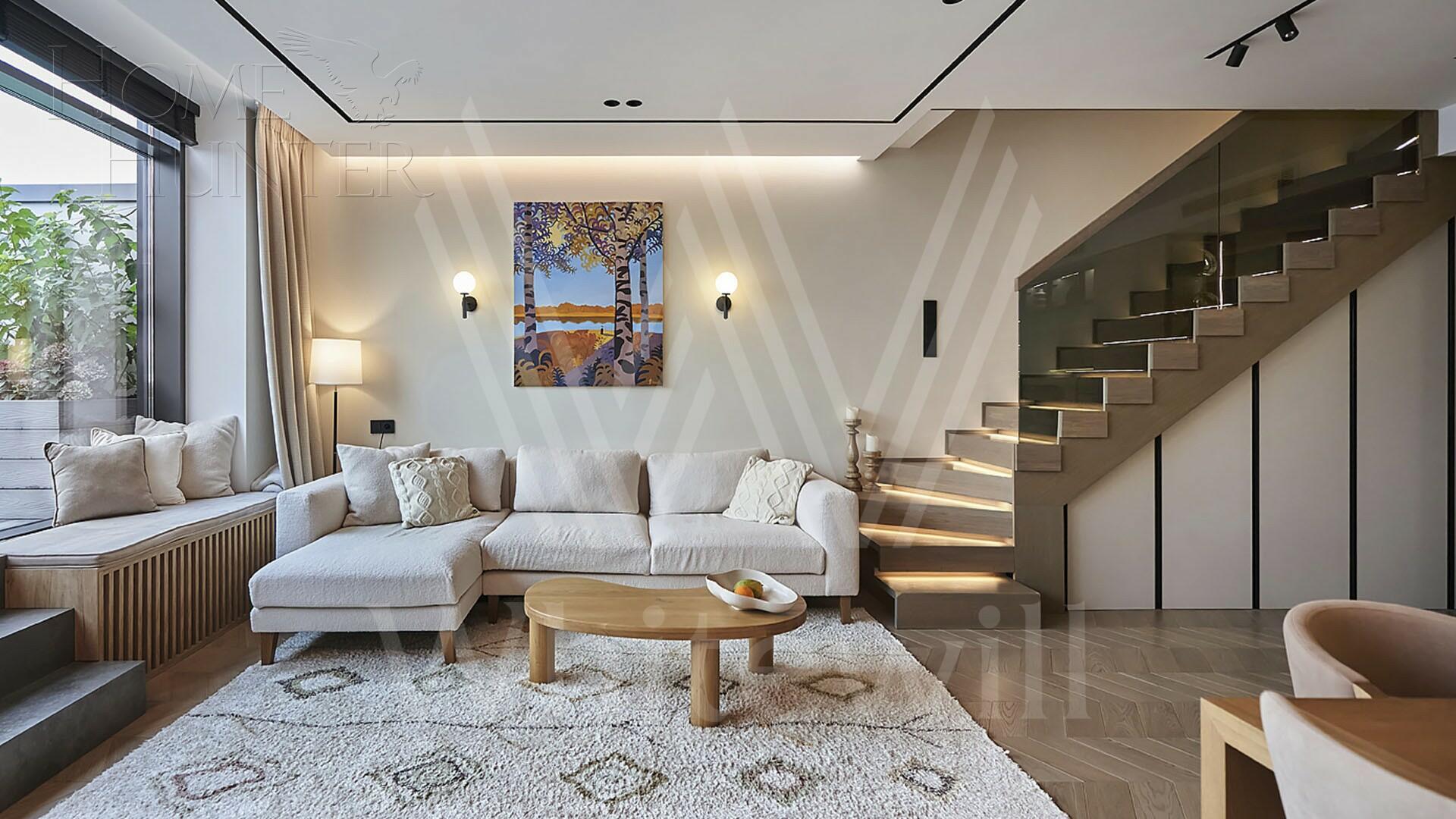 2-УРОВНЕВЫЕ АПАРТАМЕНТЫ С ОТДЕЛКОЙ 152.3 М² НА 6 ЭТАЖЕ