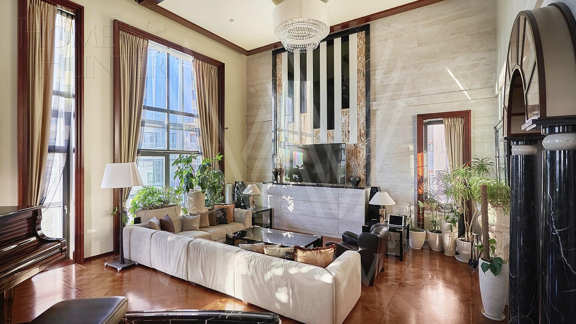 2-УРОВНЕВЫЙ ПЕНТХАУС С ОТДЕЛКОЙ 530 М² НА 6 ЭТАЖЕ