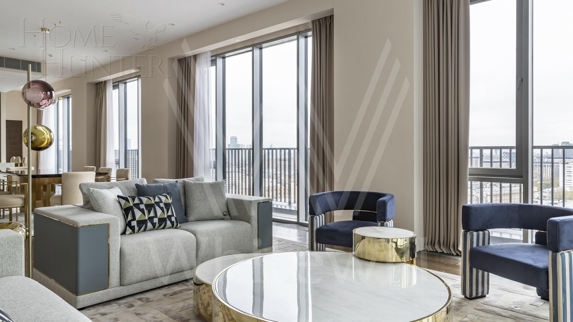 6-КОМН. ПЕНТХАУС С ОТДЕЛКОЙ 400 М² НА 20 ЭТАЖЕ