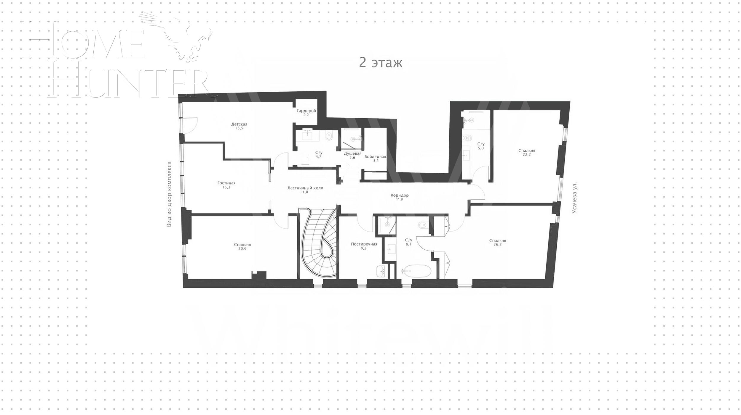 2-УРОВНЕВЫЙ ПЕНТХАУС С ОТДЕЛКОЙ 342.4 М² НА 11 ЭТАЖЕ