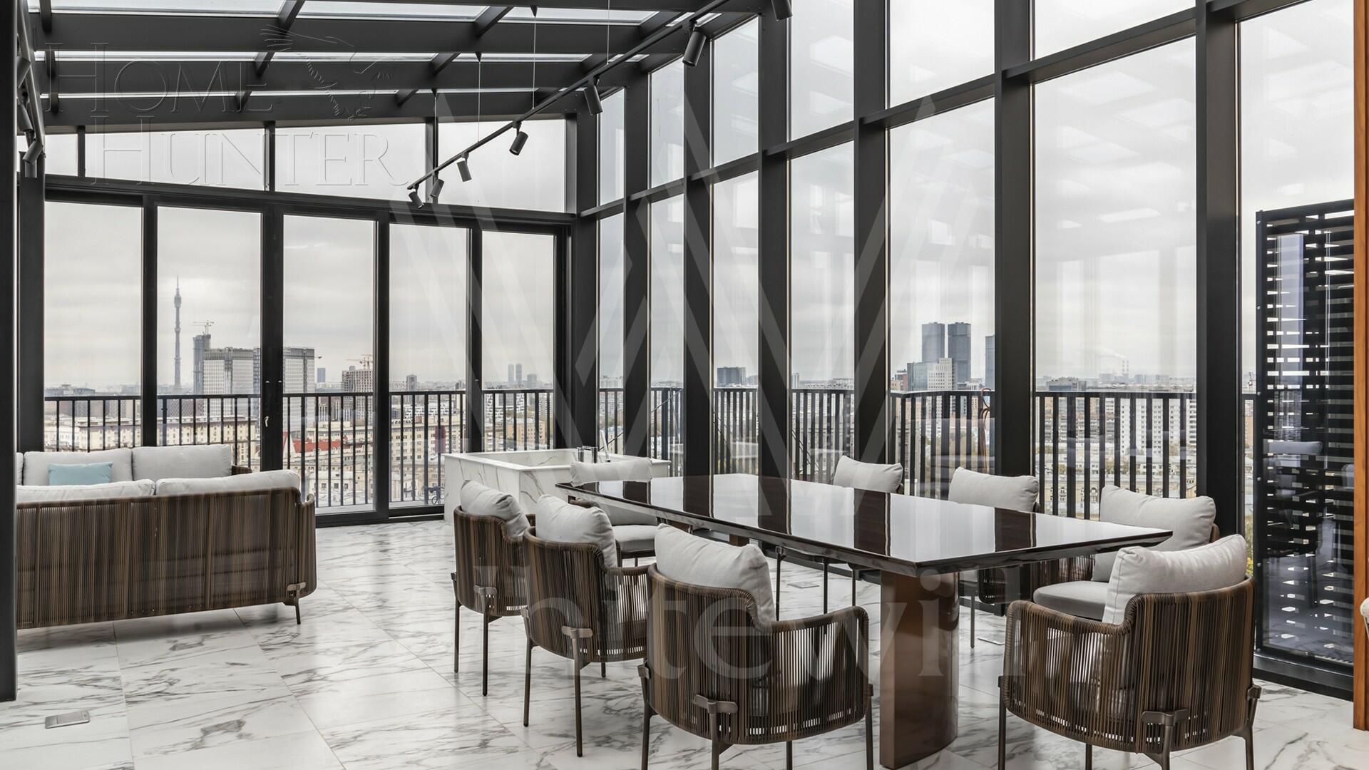 6-КОМН. ПЕНТХАУС С ОТДЕЛКОЙ 400 М² НА 20 ЭТАЖЕ