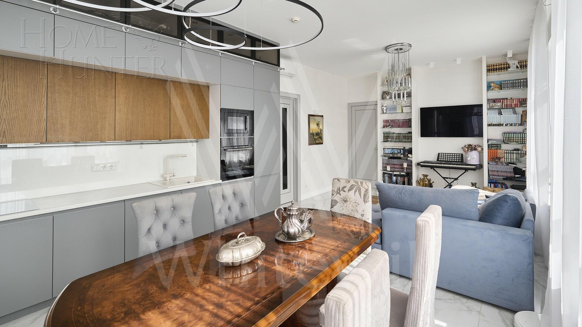 3-КОМН. АПАРТАМЕНТЫ С ОТДЕЛКОЙ 86.5 М² НА 21 ЭТАЖЕ