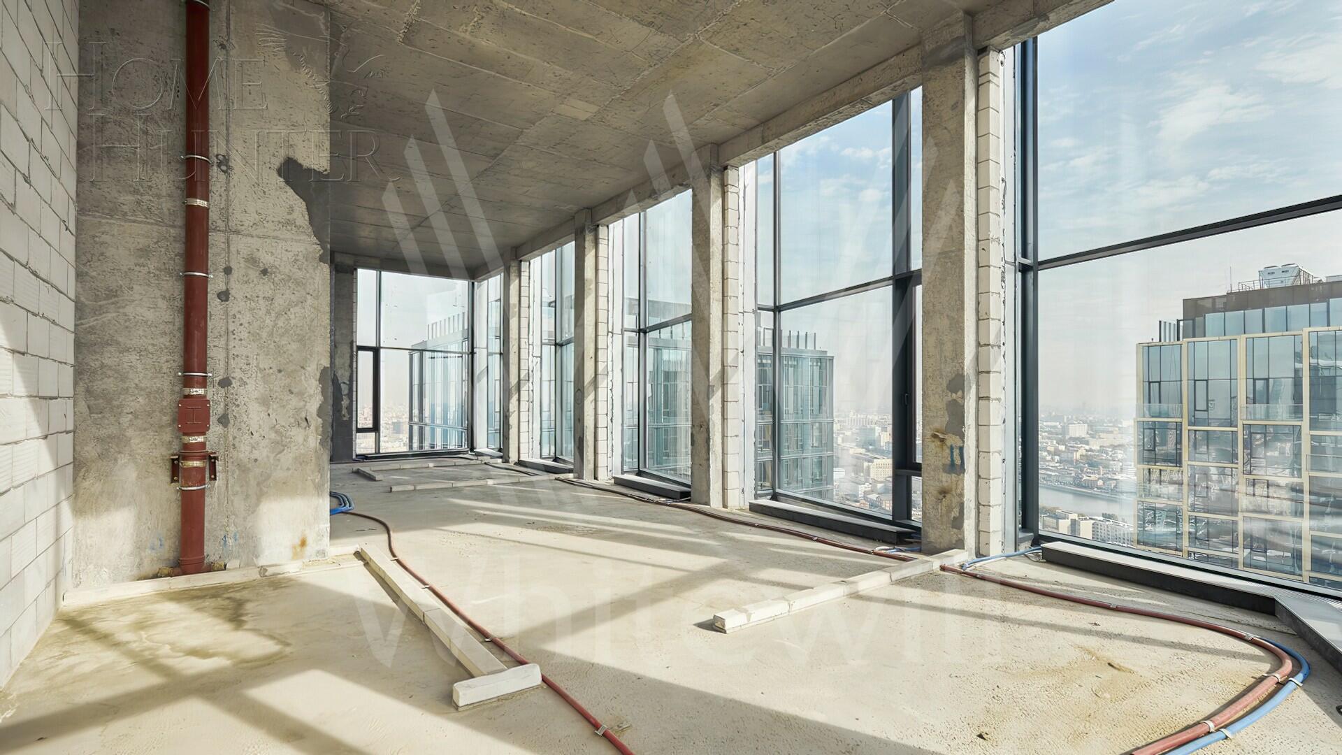 4-КОМН. КВАРТИРА БЕЗ ОТДЕЛКИ 165 М² НА 41 ЭТАЖЕ