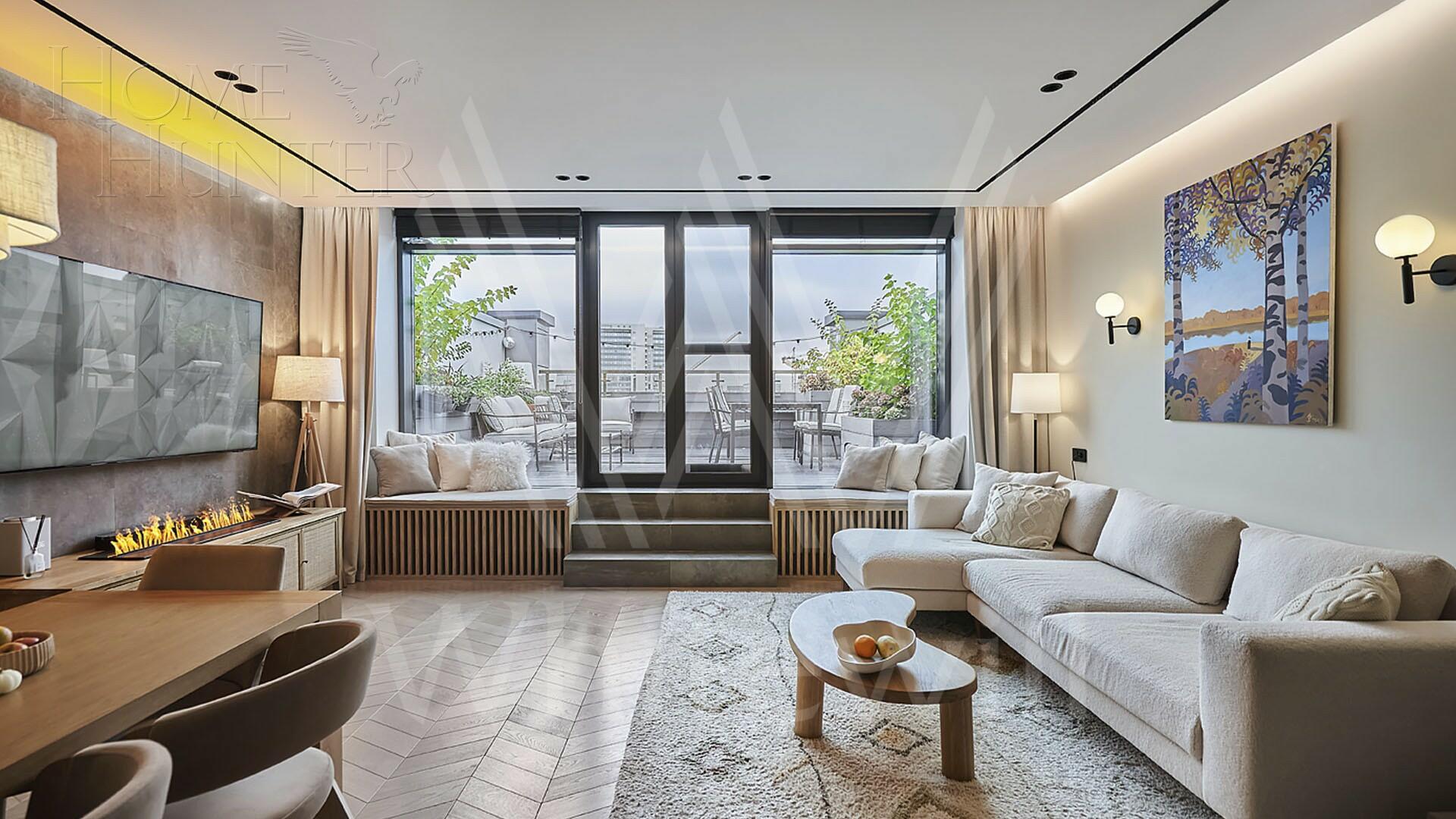 2-УРОВНЕВЫЕ АПАРТАМЕНТЫ С ОТДЕЛКОЙ 152.3 М² НА 6 ЭТАЖЕ