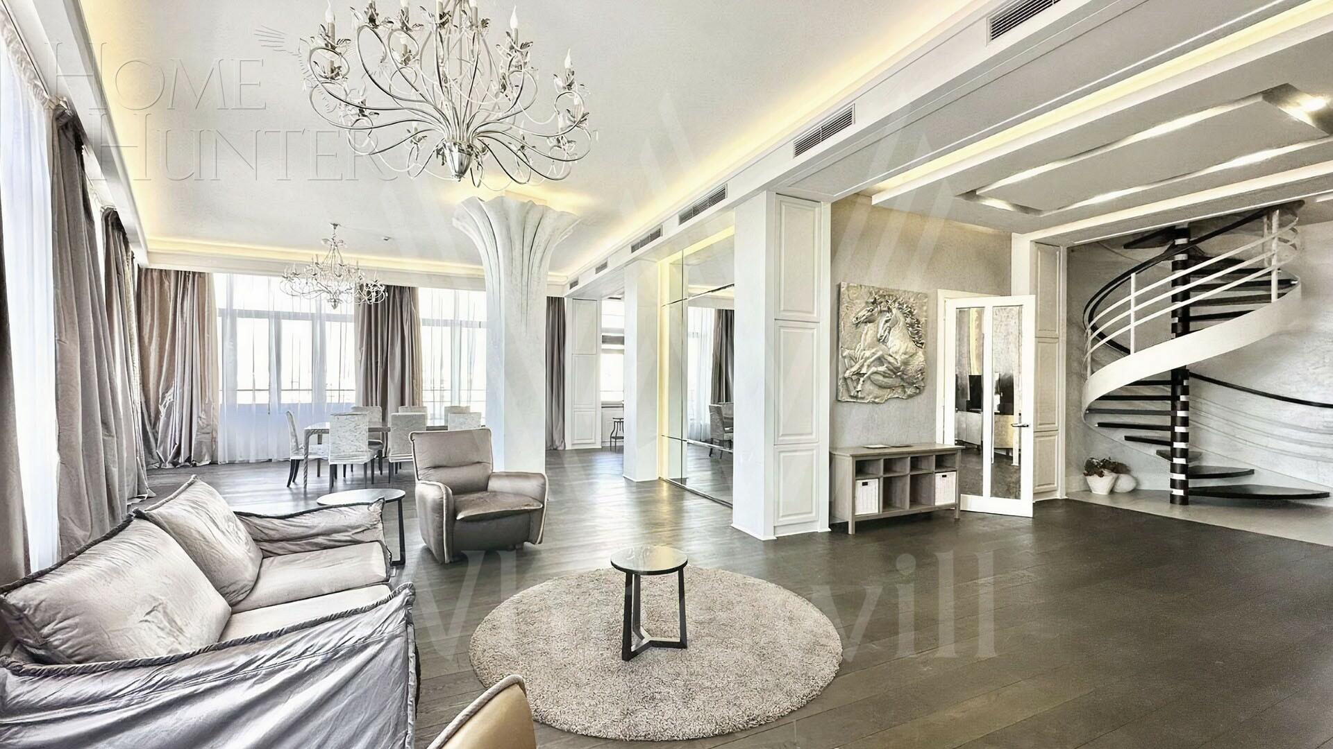 2-УРОВНЕВЫЙ ПЕНТХАУС С ОТДЕЛКОЙ 273 М² НА 7 ЭТАЖЕ