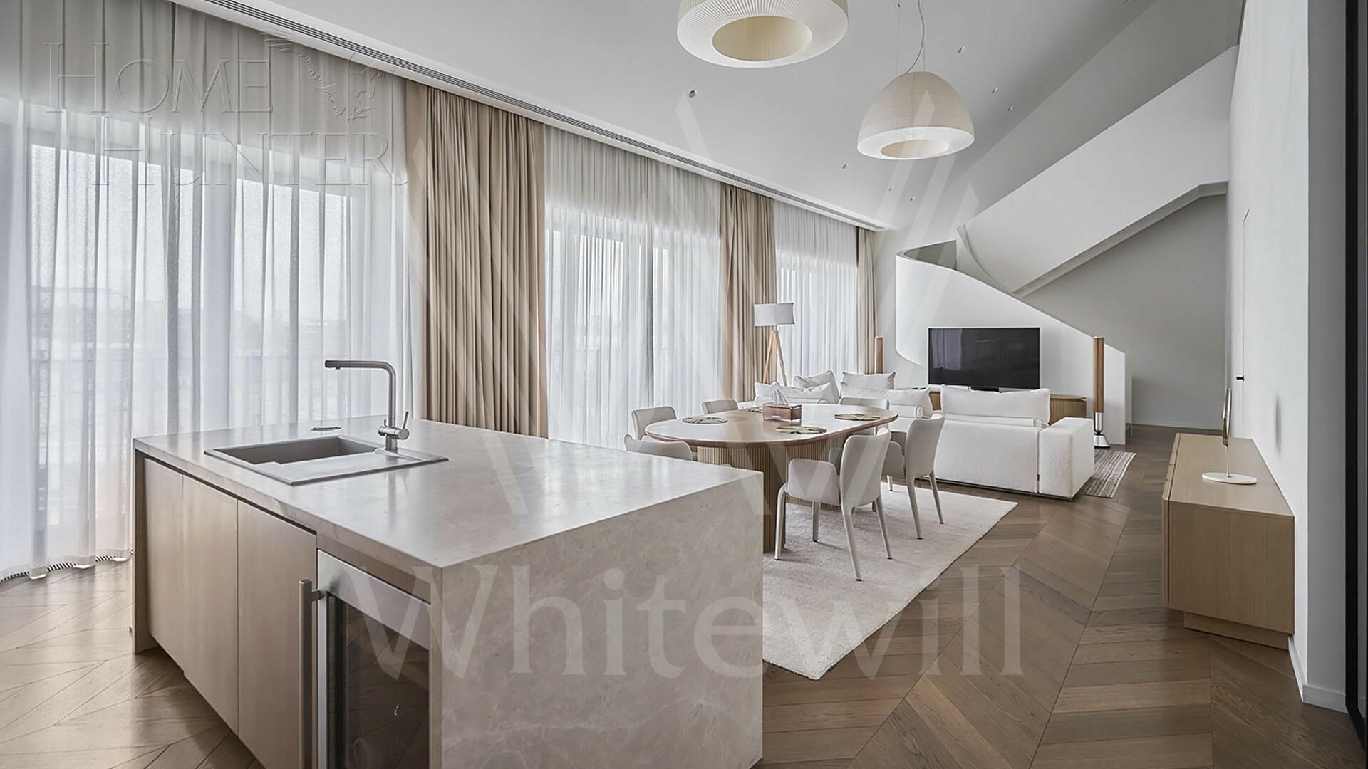 2-УРОВНЕВЫЙ ПЕНТХАУС С ОТДЕЛКОЙ 269.6 М² НА 5 ЭТАЖЕ