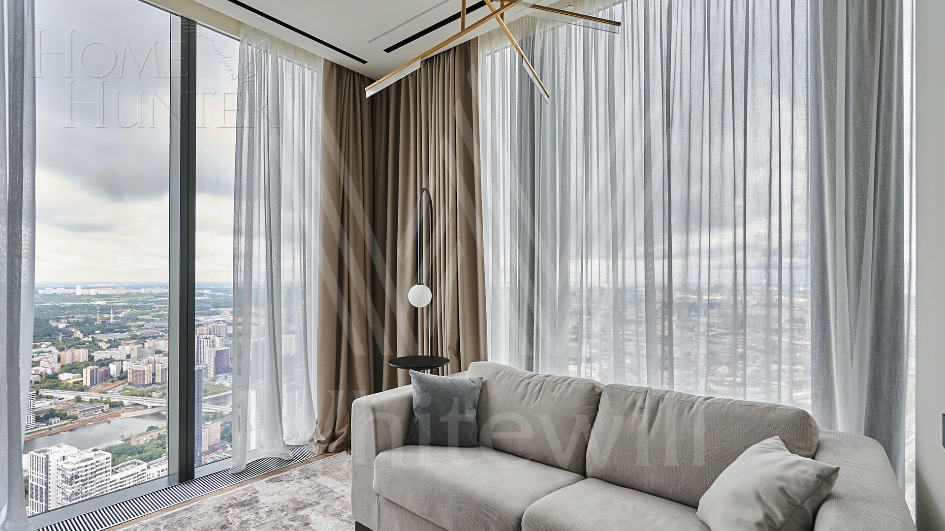 3-КОМН. АПАРТАМЕНТЫ С ОТДЕЛКОЙ 113 М² НА 69 ЭТАЖЕ