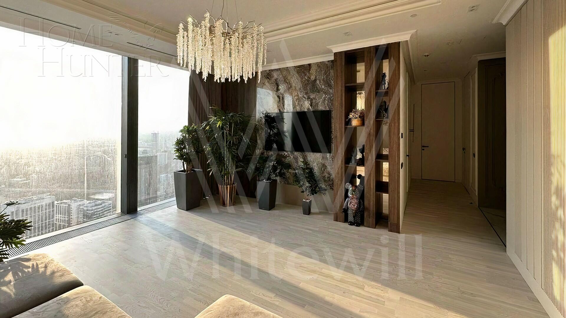 3-КОМН. АПАРТАМЕНТЫ С ОТДЕЛКОЙ 102 М² НА 53 ЭТАЖЕ