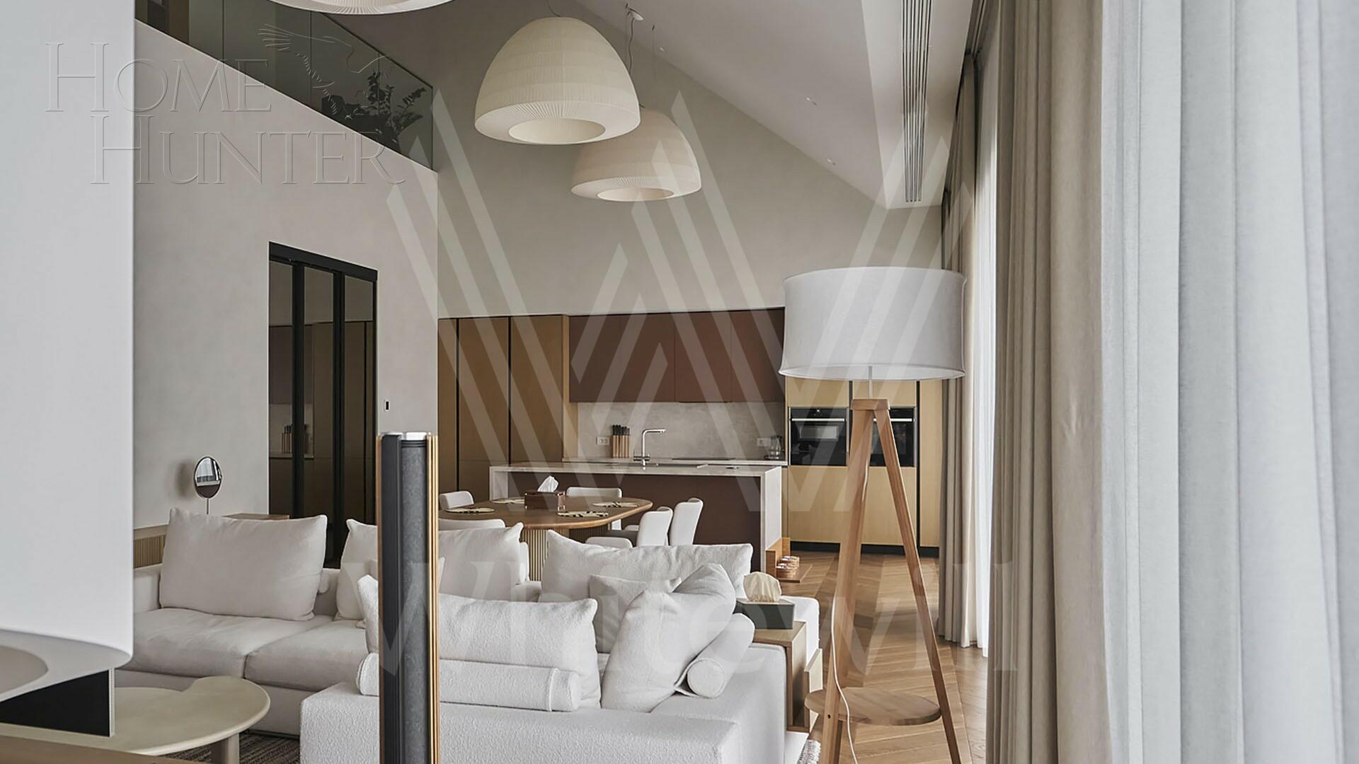 2-УРОВНЕВЫЙ ПЕНТХАУС С ОТДЕЛКОЙ 269.6 М² НА 5 ЭТАЖЕ