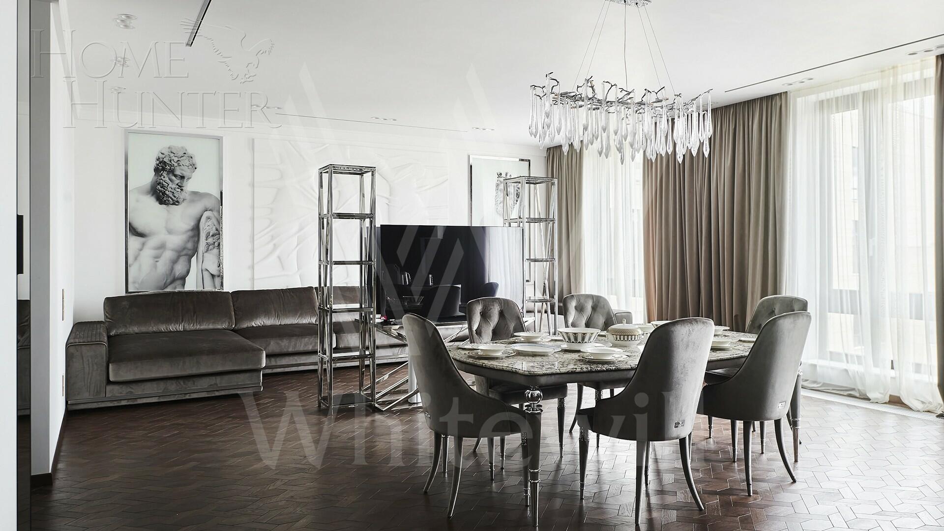 3-КОМН. АПАРТАМЕНТЫ С ОТДЕЛКОЙ 160 М² НА 5 ЭТАЖЕ