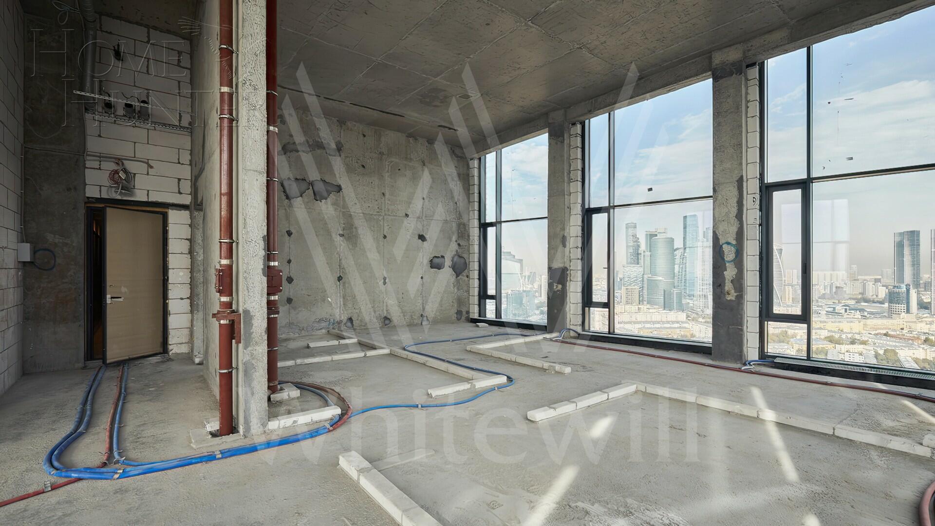 4-КОМН. КВАРТИРА БЕЗ ОТДЕЛКИ 165 М² НА 41 ЭТАЖЕ