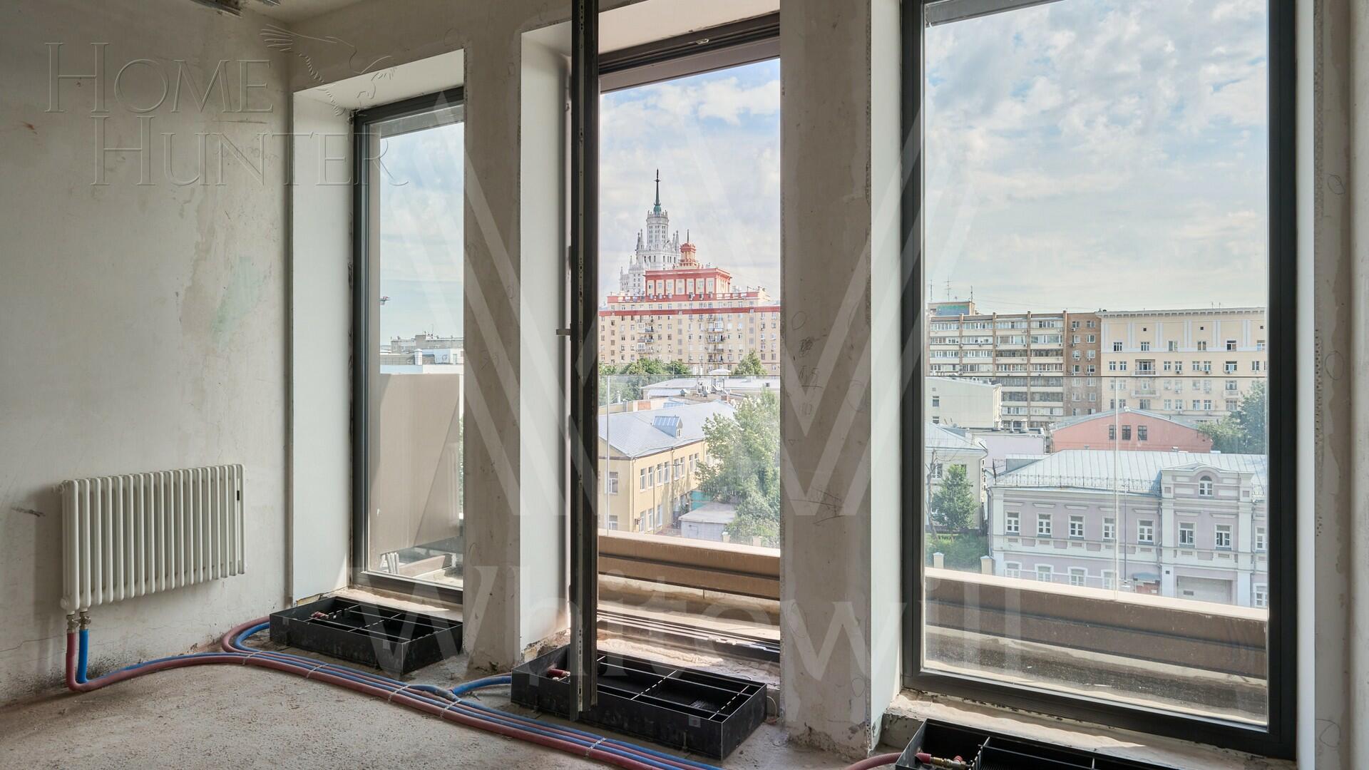 6-КОМН. АПАРТАМЕНТЫ БЕЗ ОТДЕЛКИ 261.4 М² НА 5 ЭТАЖЕ